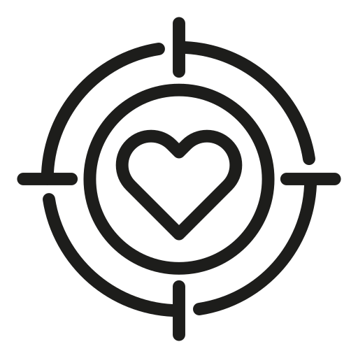 Target, lovers, romance, aim, in love, valentines day icon